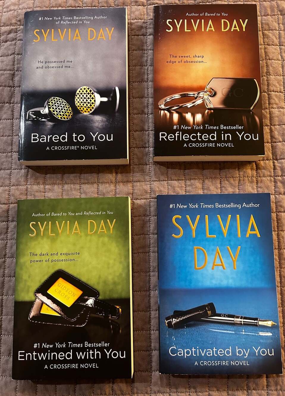 Sylvia Day Crossfire Series 4-Book Set Paperback Novels